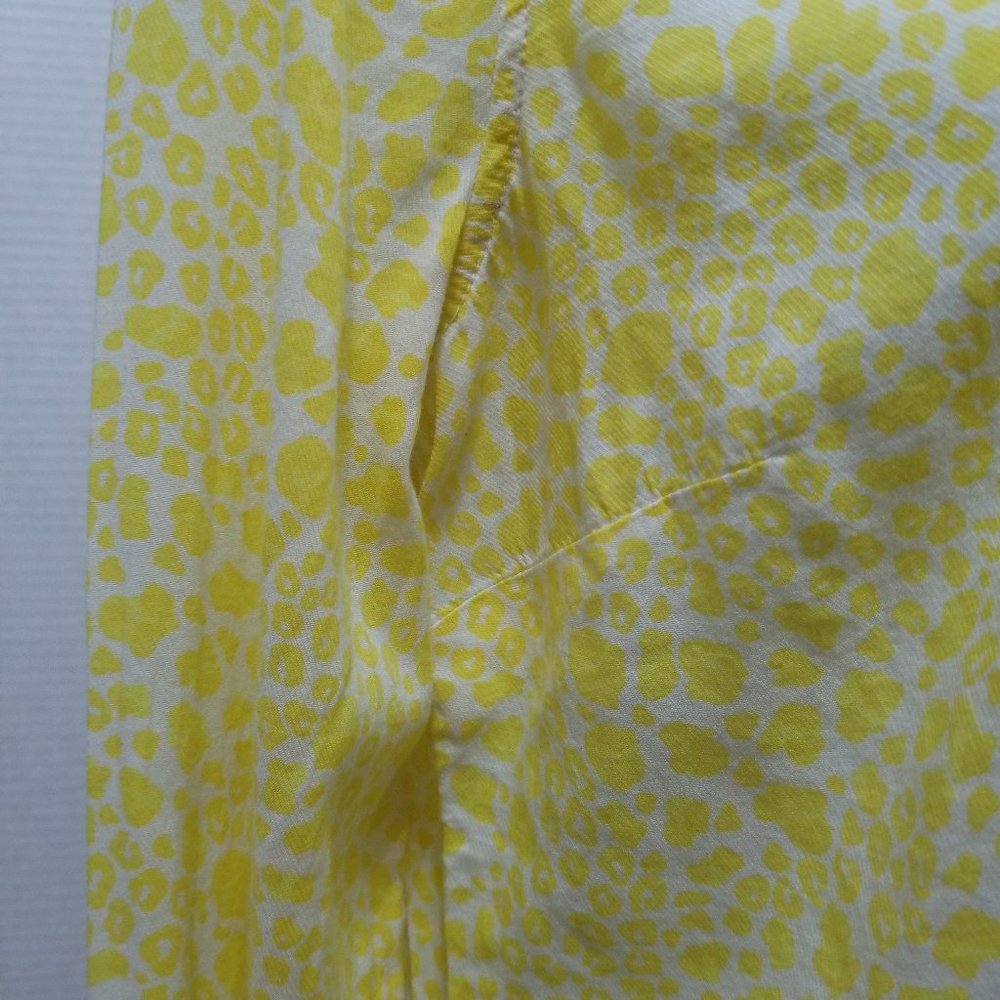 Gap Top Medium Button Up Down Giraffe Leopard Che… - image 6